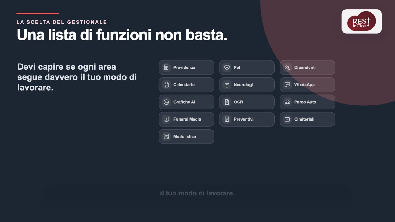 Tredici moduli, un unico ambiente operativo