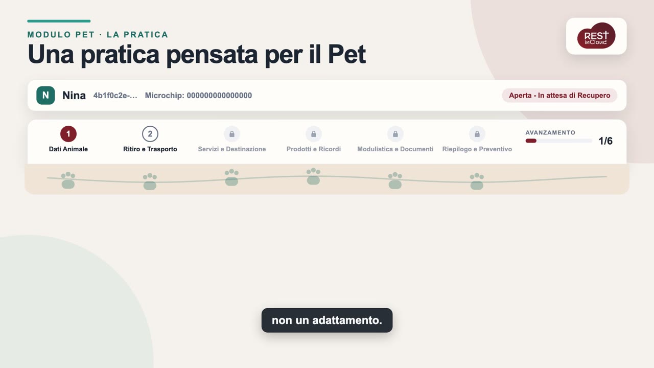Una pratica pensata per gli animali d'affezione, non un adattamento